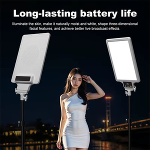 Luz <span class=keywords><strong>de</strong></span> Relleno Inalámbrica para Fotografía <span class=keywords><strong>de</strong></span> 12 Pulgadas con Trípode, Ajuste <span class=keywords><strong>de</strong></span> Temperatura <span class=keywords><strong>de</strong></span> Color Continuo <span class=keywords><strong>de</strong></span> 2500-9900K, Panel Plano - Product Image 1