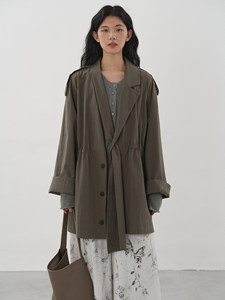 <span class=keywords><strong>Trench</strong></span> Coat da <span class=keywords><strong>Donna</strong></span> VV 2026 Nuovo Stile Casual con Cintura Decorativa e Colletto a Risvolto, <span class=keywords><strong>Trench</strong></span> Coat Chic Retrò a Maniche Lunghe - Product Image 2