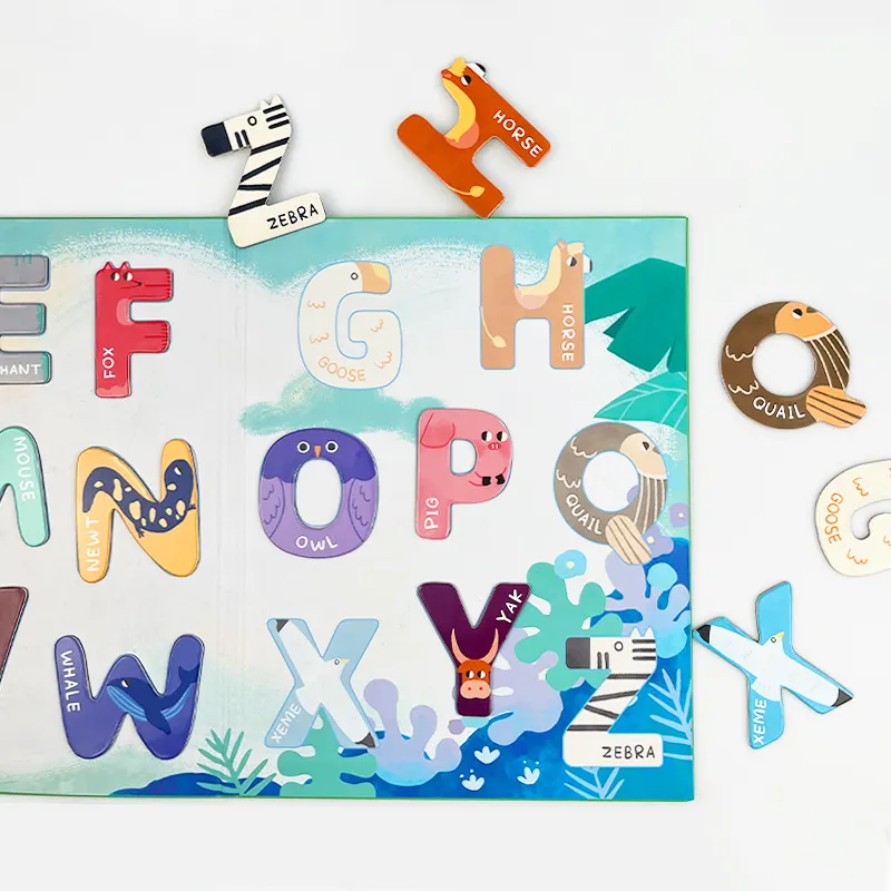 メーカーカスタム幼児教育冷蔵庫マグネットキッド磁気フォーム教材ABCアルファベット