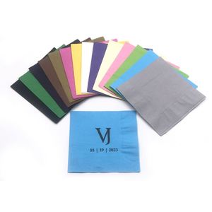 Serviettes jetables avec logo personnalisé pour les mariages, les fêtes et les événements - Product Image 1