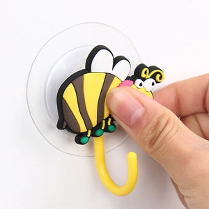 Transparent Silicone Suction Cup <b>Adhesive</b> Strong Fixing For Bathroom Wall <b>Hooks</b> - Product Image 2