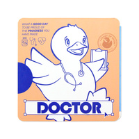 Cuaderno de Tapa Dura con Diseño de Pato de Dibujos Animados, Cuaderno de Bolsillo con Estampado de Pato para Niños, Papelería de Oficina, Regalo