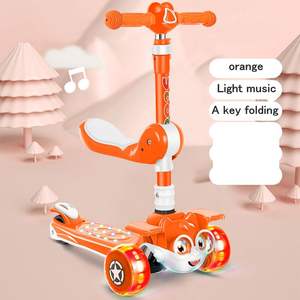 Scooter à 3 roues pour enfants, 12 pièces, jolie <span class=keywords><strong>trottinette</strong></span>, pour sports de plein air/filles, avec Absorption des chocs - Product Image 5