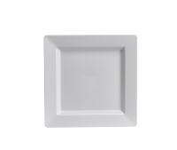 Assiettes de mariage en plastique doré pour les fêtes de Pâques Thanksgiving Anniversaire Assiettes carrées en plastique pour mariage