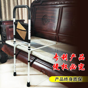 Barrière de lit anti-chute pour personnes handicapées, aides à la levée pour personnes âgées et femmes enceintes avec éclairage pour les jambes, pouvant être déplacées pour soulever l'accoudoir du lit. - Product Image 2