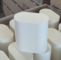 Échangeur de chaleur en céramique, substrat catalytique en cordierite en nid d'abeille, convertisseur catalytique à trois voies Euro IV de remplacement