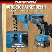 Visseuse automatique sans fil industrielle et DIY avec chargeur de vis en bande, alimentée par batterie, pour le fixation rapide des plaques de plâtre, du bois et des travaux de construction