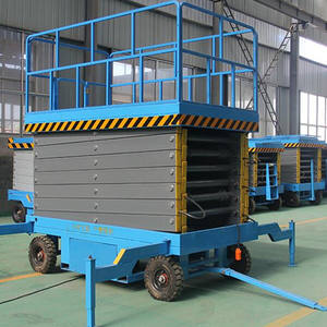 Gunting genggam 12M, <span class=keywords><strong>Platform</strong></span> pengangkat gunting hidraulik dapat ditarik untuk pekerjaan udara - Product Image 6