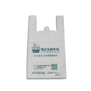 Biodegradable T Shirt Bag for Shopping <b>Pla</b> t Shirt Shopping Bag for Supermarket - Product Image 6