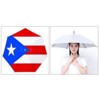 Chapeau parapluie personnalisé avec drapeau national de la Guadeloupe, revêtement intérieur argenté, parapluie de tête en tissu Oxford pour événements festifs et travaux en extérieur