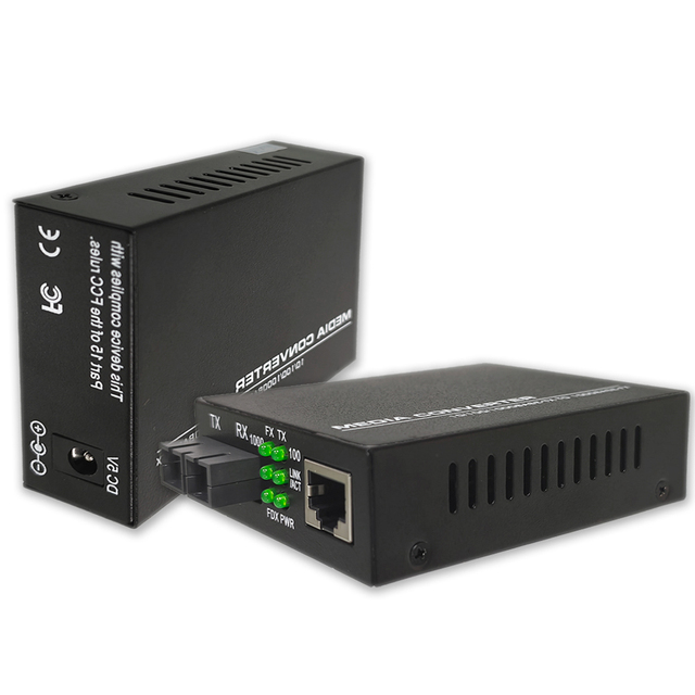 4 Port Dual Fiber Optic Transceiver 1 SFP to RJ45 Media 10 100 1000M Gigabit Fast Ethernet Fiber Media Converter