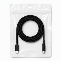 Câble USB2.0 C vers C 5 cœurs PD, Max 3A, 30W, Câble tressé en nylon, Débit de transfert de données maximal 480 Mbps
