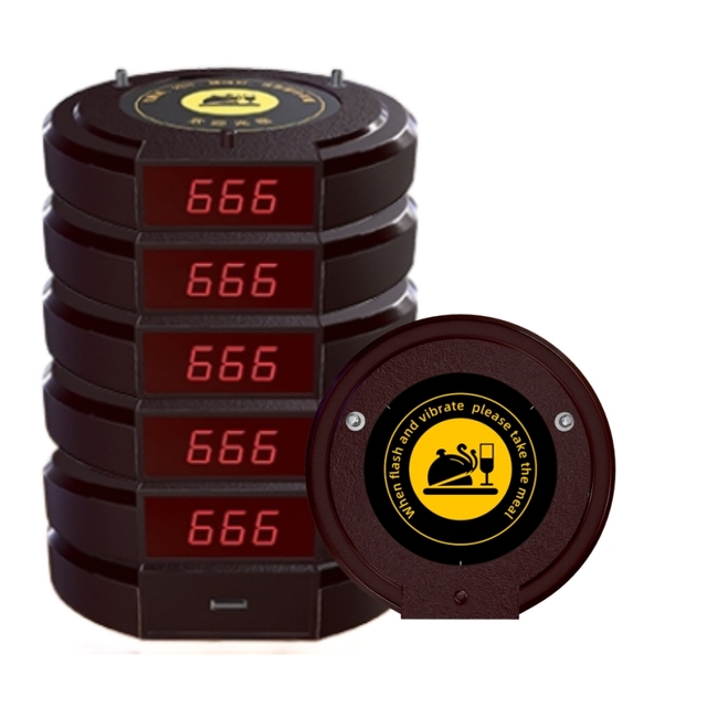 High Quality Queue Calling 20 Pager Restaurant Waterproof Calling Pager System coaster Pager System for Restaurant Coffee