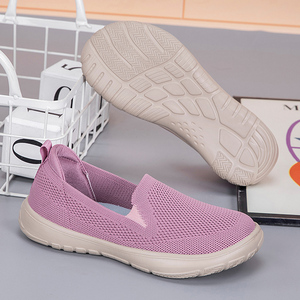 Zapatillas Anchas de Punta Abierta para <span class=keywords><strong>Mujer</strong></span>, Mocasines Planos Casuales sin Cordones, Cómodas para Caminar, Ideales para Señoras Mayores y Madres en <span class=keywords><strong>Verano</strong></span> - Product Image 2