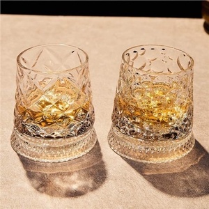 Vasos <span class=keywords><strong>de</strong></span> Whisky y Cerveza <span class=keywords><strong>de</strong></span> Cristal Giratorios <span class=keywords><strong>de</strong></span> Lujo, Diseño Minimalista y Elegante - Product Image 4