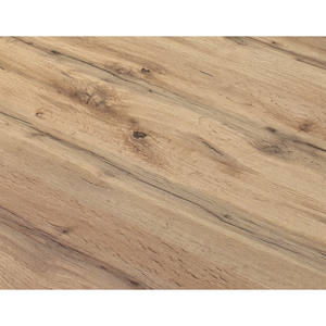 Enrico <b>Dining</b> <b>Table</b> Rustic Oak Melamine Top Metal Base Indoor Use - Product Image 3