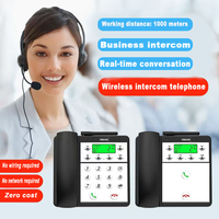 Téléavertisseur téléphonique sans fil longue distance MEEYI Choice avec capacité d'appel vocal pour diffusion de groupe en duplex intégral