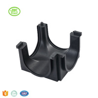 Caniveau de drainage linéaire en PEHD noir pour eaux de surface, installation simple, garantie 1 an, 500 L/heure