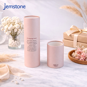 Caja Cilíndrica de Cartón Rígido Personalizada y Ecológica para Flores Preservadas, con Inserto de Espuma, Caja de Tubo de Papel Kraft de Lujo - Product Image 4