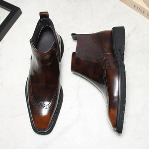 Mocasines de Hombre Color Marrón de Alta Calidad, Hechos en Inglaterra con Cuero Lavado, Estilo Retro, con Suela Goodyear, Hechos a Mano, Impermeables - Product Image 3