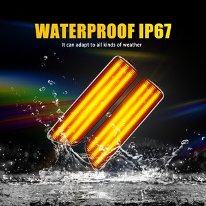 ไฟเลี้ยวข้าง LED สีเหลืองอำพันสำหรับรถยนต์ VW Golf Cabrio Jetta 99-05 เลนส์รมดำ - Product Image 4