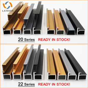 Profils <span class=keywords><strong>de</strong></span> cadre en <span class=keywords><strong>aluminium</strong></span> LENWA, nouvelle conception, faible MOQ, <span class=keywords><strong>pour</strong></span> <span class=keywords><strong>porte</strong></span> battante en verre <span class=keywords><strong>de</strong></span> dressing - Product Image 4