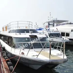 China aluminum house tour boat pontoon yaht boat ships luxury passenger boat barge