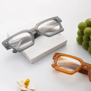 Glasses Private Label Unisex Oversized Acetate Eye Glasses Polarized Ready Stock Eyeglasses Frames Square Glasses