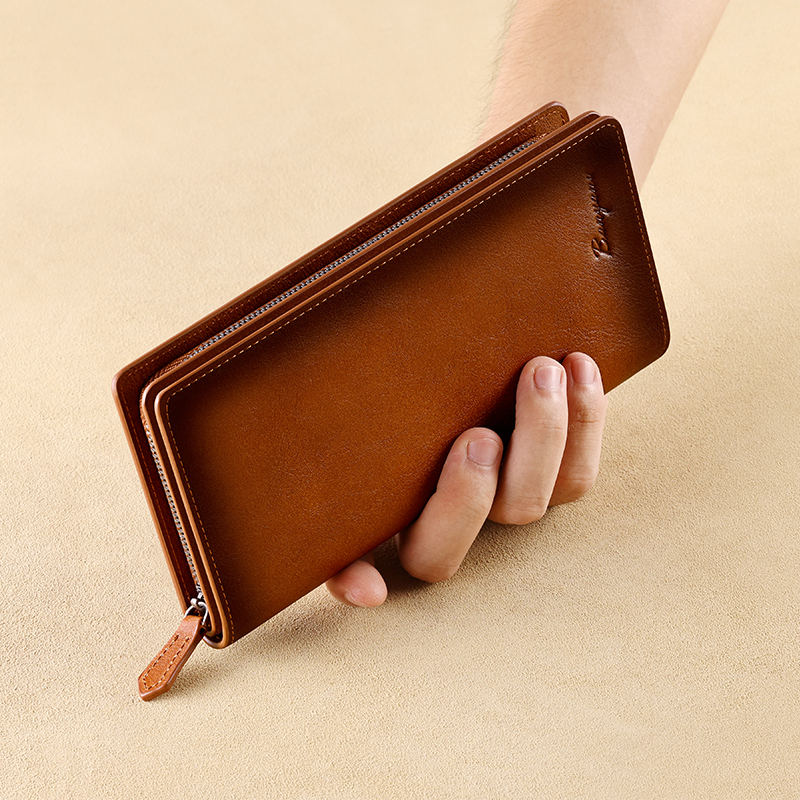 MINGYOU Portafoglio Lungo E Morbido In Pelle PU Da Donna, Portafoglio - Foto 5