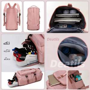 12 Colors Mochila Bolsas De Travelling Camping Dry <b>Wet</b> Waterproof Gym Sport Duffel Overnight Bag Backpack with <b>Shoes</b> Compartment - Product Image 3