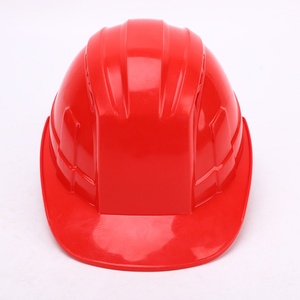 Casque de sécurité anti-choc rouge de style européen, à trois barres, respirant, pour chantier, accessoire de travail - Product Image 3