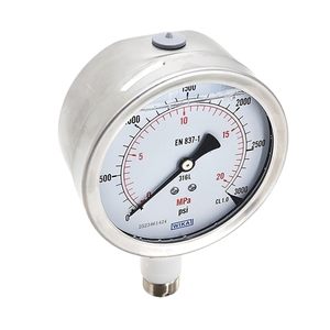 เกจวัดความดัน WiKA 0-3000 psi 0-20 Mpa 316L แบบติดตั้งด้านล่าง - Product Image 2