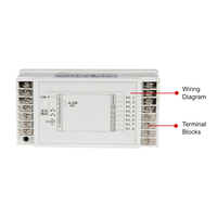 AC100-240V DC 24V Smart LCD 8 annonciateur d'alarme de panneau de fenêtre avec sortie d'alarme de relais