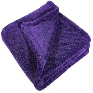 High quality 1400gsm car wash towel twisted loop microfiber cleaning car drying towel micro fiber towel for car