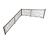 Garde-corps d'escalier en fer forgé moderne, rampes de grenier pour villa, hôtel, appartement, design durable, garantie de 5 ans