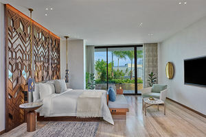 Ensemble de mobilier moderne 5 étoiles de luxe pour chambre d'hôtel Mobilier de lobby en bois sur mesure pour appartements et villas - Product Image 3