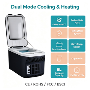Evercool 12V coche Mini <span class=keywords><strong>nevera</strong></span> <span class=keywords><strong>pequeña</strong></span> 8l coche reposabrazos <span class=keywords><strong>nevera</strong></span> precio con Ce <span class=keywords><strong>nevera</strong></span> eléctrica - Product Image 6