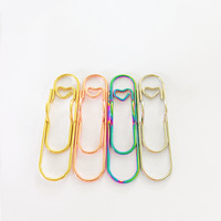 Portalápices de metal para cuaderno, clips de papel con forma de corazón, suministros escolares y de oficina