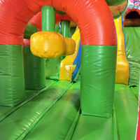 Toboggan aquatique gonflable pour adultes et enfants, combo château gonflable avec piscine, parc d'attractions géant en plein air, amusement estival