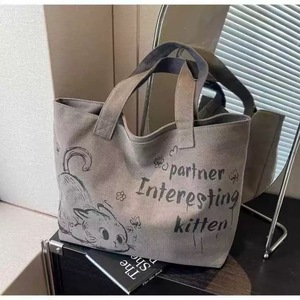 2025 New Canvas <b>Tote</b> Bag Large Capacity Casual Shoulder Bag for Women Shopping Handbag - Product Image 2
