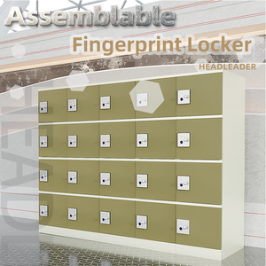 Armoire de distributeur automatique de biscuits Headleader avec casier de verrouillage d'empreintes digitales d'assemblage de panneau <span class=keywords><strong>en</strong></span> métal pour la salle de sport de la bibliothèque scolaire - Product Image 5