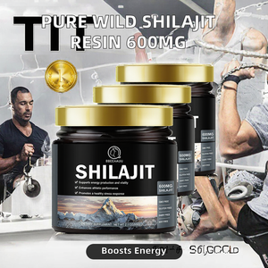 Résine de Shilajit Sauvage 100% Pure 600MG 85 Oligo-éléments Acide Fulvique Qualité Alimentaire Sans Gluten Bouteille Fournit Énergie et Soutien Immunitaire - Product Image 2