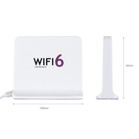 Antenne magnétique omnidirectionnelle carrée à gain élevé double bande 2,4G 5,8G avec base magnétique puissante pour utilisation en véhicule et en extérieur