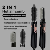 Sèche-cheveux peigne de haute qualité 1200W, compact, léger, brosse électrique ionique à air chaud, chauffe rapidement, brosse coiffante