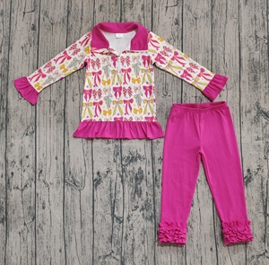 BT1301 petit garçon Boutique canard imprimé haut en gros enfant en bas âge garçon à manches longues enfant ensemble de vêtements western - Product Image 5