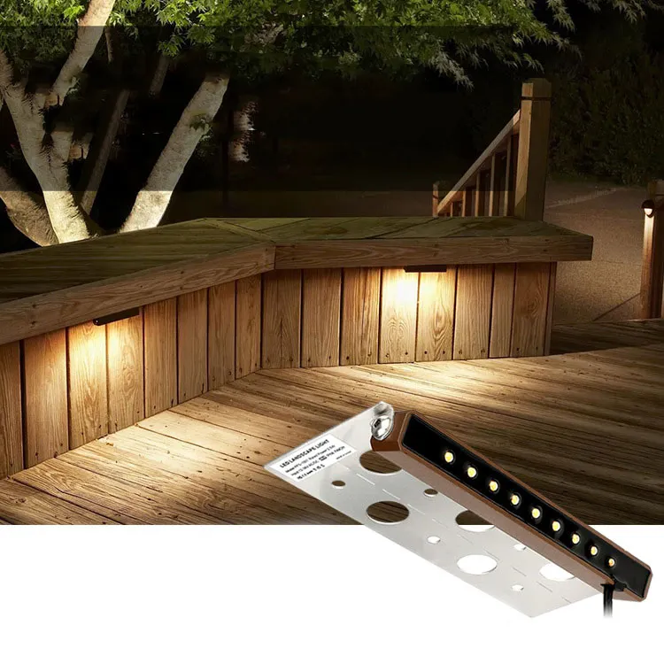 Outdoor Tuin 12V Ac Dc 2.5W Stap Hek Verlichting Laagspanning Led Hardscape Bestrating Verlichting Reling Trap Landschap wandlamp