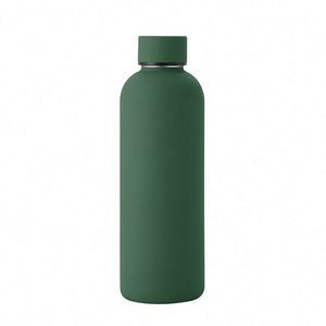 500Ml 1000Ml 18/8 Food Grade 304 Stainless Steel Small Mouth Cute Insulated Water <b>Bottles</b> With Silicone Handle Ring - Product Image 4