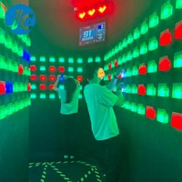 Mode compétitif salle de jeu active bouton lumineux LED montée notation en temps réel activer l'équipement publicitaire Game Center