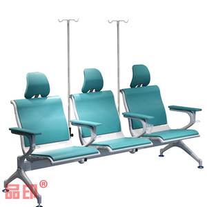 Silla de infusión Pinyin PY-S37, fila de sillas con pasamanos para sala de espera de hospital - Product Image 1