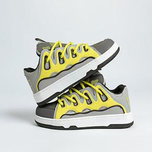 Nouvelles Chaussures Décontractées pour Hommes à Plateforme de Haute Qualité, Design Simple et Tendance, Talons Épais Amortis, Polyvalentes pour le Skateboard - Product Image 3